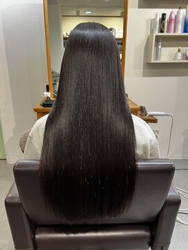 アンクル(ancre) 艶髪ストレート×ロング×黒髪×髪質改善ストレート【広島】