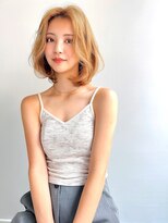 ロジッタ(ROJITHA)&nbsp;【ROJITHA原宿表参道】ふんわりボブ×ミルクティベージュ