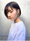 インナーカラー×イヤリングカラー×チラ見せゴールドベージュ