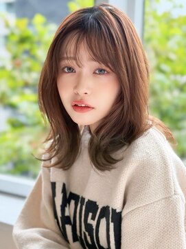 アグ ヘアー リーズン 八戸類家店(Agu hair Reason) 《Agu hair》こなれミディレイヤー×numberA.ベースケアミルク