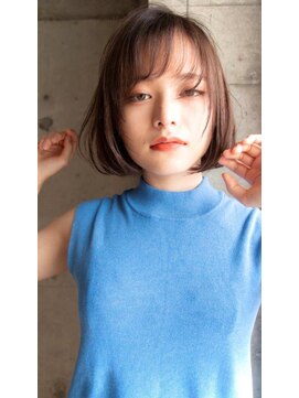 ヘアーアンドメイク ファット(Hair&Make PHAT) ショートボブ小顔似合わせカットアッシュブラウン