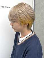 フリーラ 表参道(freera)&nbsp;ケアブリーチカラーインナーカラーミルクティーベージュ