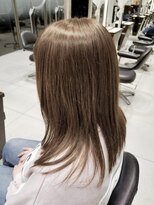 ミック ヘアアンドメイクアップ 高田店(miq Hair&Make up)&nbsp;イルミナカラー/くすみベージュ/ベージュ系カラー/透明感カラー