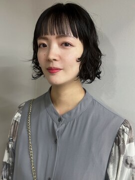 【arte pelo】フレンチボブ/パーマ/オン眉