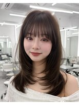 アマトウキョウ アユンチェ(AMA TOKYO×AYUNCHE)&nbsp;前髪顔まわり韓国ヘアレイヤーカットサイドバンク2wayバンク韓国