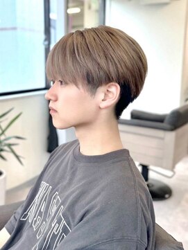 エルサザリープ 三宮(Elsa the leap) メンズ／刈り上げマッシュ／／ミルキーベージュ