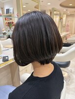 アッシュ 仙川店(Ash) 40代50代60代白髪ぼかしハイライト白髪染め大人王道ボブ前下がり