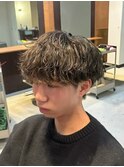 シャドウパーマ60%/津田沼/メンズ/メンズパーマ/波巻きパーマ