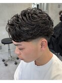 広島メンズ/ラルフカール/毛流れパーマ