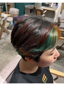 ラピスタ 池袋(Lapista) 韓国ヘアハッシュカットダブルハイライトカラー【Lapista池袋】