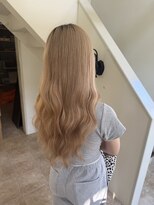 エクファ ヘア シェリル 草津 南草津店(ex-fa hair cherir)&nbsp;ミルクティーブロンド/ダークブルー/デジタルパーマ/南草津