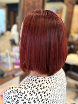 ヘアリゾート粋 ティガ 池袋店(tiga)&nbsp;透明感レッドブラウン/ショート/ボブ/レイヤーカット