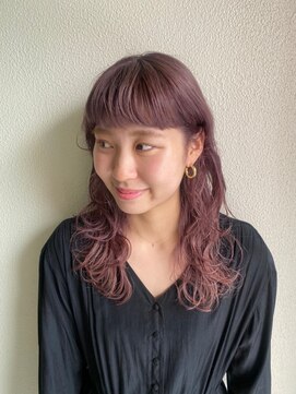 カフネ ジュントス ヨロ(Cafune' juntos YOLO) 【中村　有紗】ケアブリーチ　ピンクラベンダー