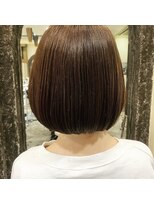 スタジオドーム(studio DOmE)&nbsp;ボブ/ミルクチョコレート/前髪カット/艶感/小顔/30代/40代/50代