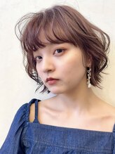 ハナ ビューティーヘアー(hana.) 愛されボブのラベンダーべージュ