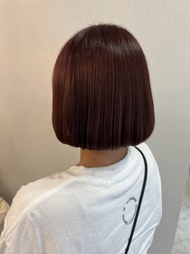 ベルバイヘアスイッチ(by hairswitch) パープルブラウン/ワンレン/ワンカールボブ/内巻き/