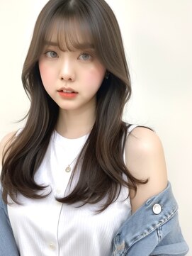 アフロートリノ(AFLOAT Leino) 2wayバング 韓国前髪 シースルー ミディアム くびれ