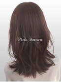 ツヤ感カラー ツヤ感◎ピンクブラウン