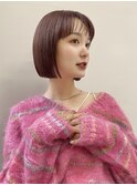 黒髪/グレーベージュ/レイヤーロング/前髪パーマ/表参道