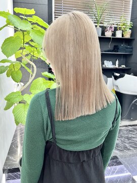 チュダック(ChuDuck) 韓国風《ミルクティー》ハイトーン/ケアブリーチ/ダブルカラー