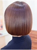 20代30代40代大人可愛い髪質改善カラー艶感内巻きボブ透明感