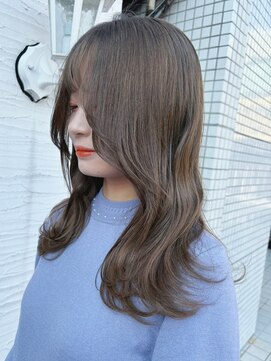 ヘアーエポック(hair epoque) 2wayバング韓国前髪シースルーセミロングヨシンモリ大人美人