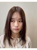 柔らかミディアム×しっとり透明感グレージュ