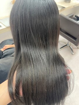 リンク(Link) ブルージュ/艶髪/暗髪/透明感カラー/透け感/Aujua