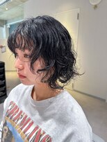 アム(amu)&nbsp;ボブパーマ/パーマボブ/くせ毛カット/くせ毛活かし/くせ毛パーマ