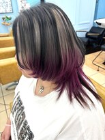 シャルティア(SHALLTIA)&nbsp;個性派デザインカラー【山口市美容室】【山口市ハイトーン】