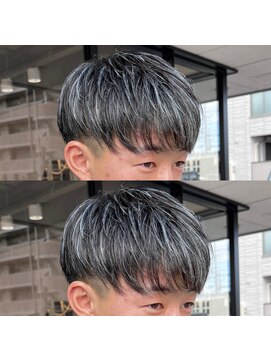 髪屋 紬 メンズ/メンズカット/メンズパーマ/ホワイトメッシュ