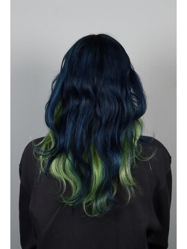 クリップ ジョイント ゴッド(CLIP JOINT GOD) ネイビーブルー・ライムグリーン