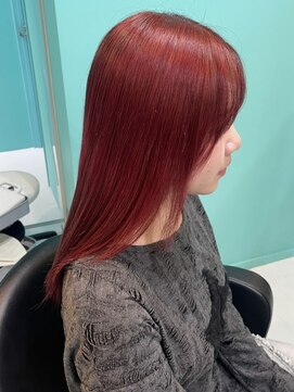 ユー イケブクロ(u Ikebukuro) チェリーレッド/ワインレッド/ボルドーカラー/赤色/髪質改善