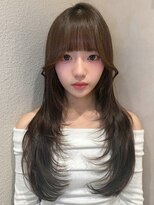 ロンド リリー 銀座(Lond Lily)&nbsp;髪質改善縮毛矯正レイヤーカット顔周り前髪韓国ミニウルフ/銀座