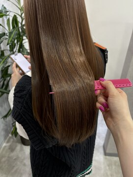 リュンヌ(Lune) 明るめラベンダーブラウン/ブリーチなしカラー/艶髪/YU117