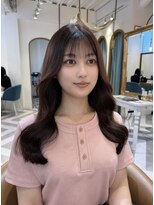 ロンドアベニール 北千住(Lond avenir)&nbsp;ミニウルフレイヤーカット顔周り前髪韓国ミディアムロング北千住