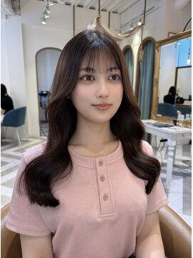 ロンドアベニール 北千住(Lond avenir) ミニウルフレイヤーカット顔周り前髪韓国ミディアムロング北千住