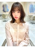 愛されヘアレイヤーカットブラウンブリーチ無し