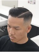 クラシカルサイドパート×スキンフェードビジネスサイドパート