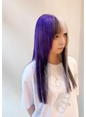 ホワイト×紫！