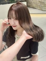 ロンドメリア 天神大名店(Lond Melia)&nbsp;小顔に見せるミディアムヘア/韓国ヘア/暗めカラー