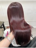 【ワインレッドブラウン】ローズピンクパープルブリーチなし