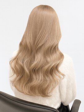 ランテルディ 渋谷(LANTERDIT) ミルクティーベージュ 韓国風巻き ハイトーン ダブルカラー