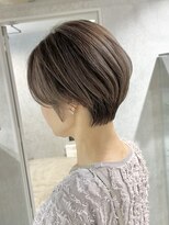 ラック(LUCK)&nbsp;白髪ぼかしハイライト/コンパクトショート/グレージュ