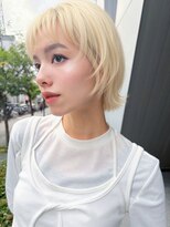 ホォレ 豊中店(fore)&nbsp;オリーブミルクティーカラーベージュボブブリーチレイヤー豊中