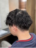 波巻きパーマ