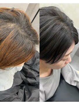 フレームプラス 天王寺あべの店(FRAME+) 白髪ぼかしハイライト