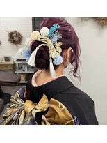 アンビシャス(ambitious)&nbsp;【成人式ヘア】編み込みシニヨン