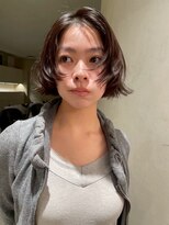 ルノ(RUNO)&nbsp;切りっぱなしショート・ボブ/ミニボブ/前髪なし/20代/ロブ/丸顔