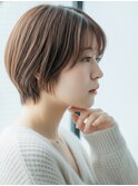 大人可愛い丸みショート20代30代40代◎前髪あり小顔ボブ越谷